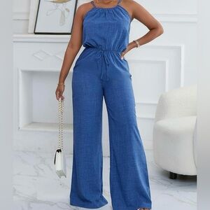 Blue Women's Jumpsuit